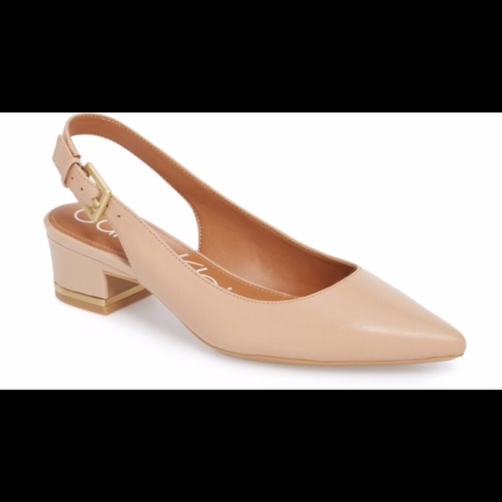 Calvin Klein Slingback Nude Flat Heel